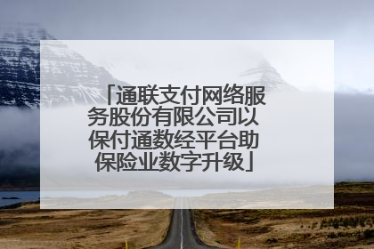 通联支付网络服务股份有限公司以保付通数经平台助保险业数字升级