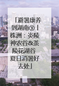 避暑康养到湖南③丨株洲：炎陵神农谷&茶陵花湖谷 夏日消暑好去处