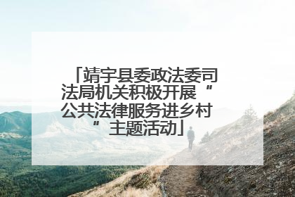 靖宇县委政法委司法局机关积极开展“公共法律服务进乡村”主题活动