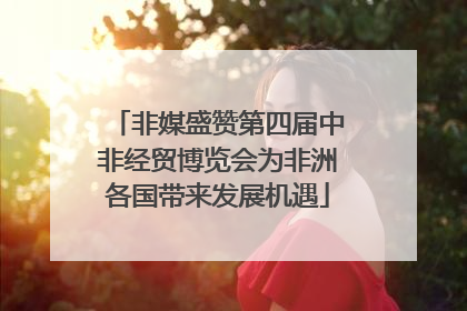 非媒盛赞第四届中非经贸博览会为非洲各国带来发展机遇