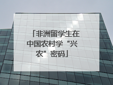 非洲留学生在中国农村学“兴农”密码