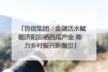 鲁信集团：金融活水赋能济阳富硒西瓜产业 助力乡村振兴新图景