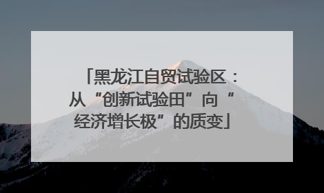 黑龙江自贸试验区：从“创新试验田”向“经济增长极”的质变