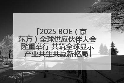 2025 BOE（京东方）全球供应伙伴大会隆重举行 共筑全球显示产业共生共赢新格局