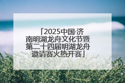 2025中国·济南明湖龙舟文化节暨第二十四届明湖龙舟邀请赛火热开赛