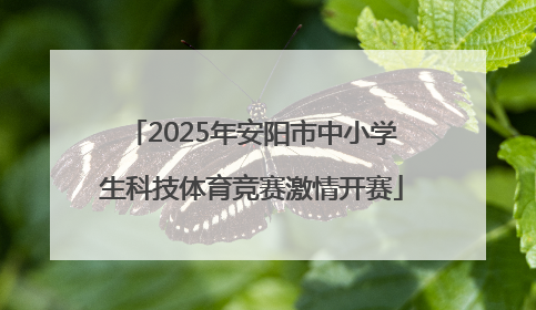 2025年安阳市中小学生科技体育竞赛激情开赛
