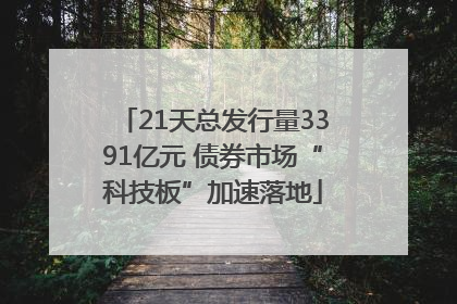 21天总发行量3391亿元 债券市场“科技板”加速落地