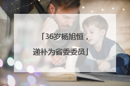 36岁杨旭恒，递补为省委委员