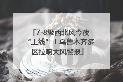7-8级西北风今夜“上线”！乌鲁木齐多区拉响大风警报