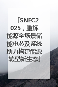 SNEC2025，鹏辉能源全场景储能电芯及系统助力构建能源转型新生态